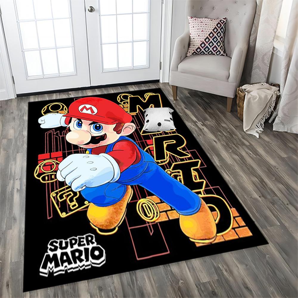 Super Mario Adventure for Living Room Rug, Bedroom, Study Room, Hallway Decoration, Perfect for Home Decoration or Holiday Gifts