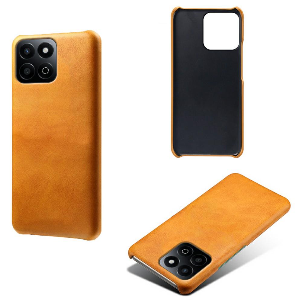 For Honor Play 60 Plus 5G Case Calf Texture PU Leather Hard PC Protective Phone Cover