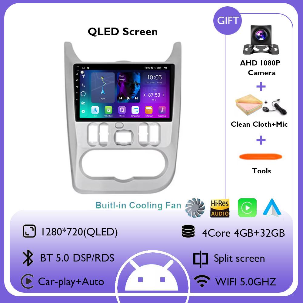 

Для Renault Logan 1 Sandero 2009 - 2015 Для Dacia Duster 2010 - 2017 Автомобильный Радио Мультимедиа Видео Плеер Навигация GPS Android 14