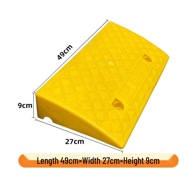 Non-Slip Plastic Curb Ramp for Cars and Stairs