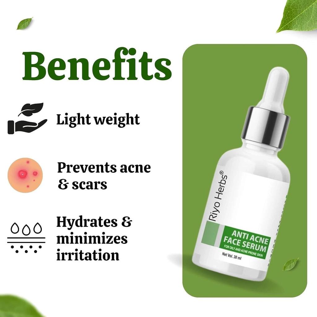 Riyo Herbs Anti Acne Face Serum For All Skin Types 30ml