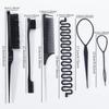6pcs/set Styling Comb Set,tear Comb,mouse Tail Comb,hair Edge Comb,1 Centipede,2 French Hair clippers,Special for Real Hair Wigs