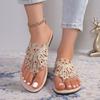 Fashion 2025 Summer Women's Sandals Slippers Fashionable Flat Bohemian Style Women's Slippers Casual Beach Vacation Shoes Flip Flops