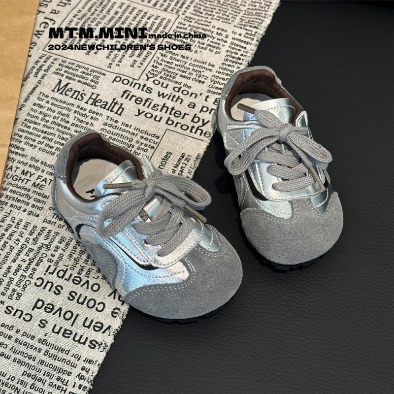 

Boys sports shoes Spring and summer 2025 new girls round head casual board shoes heavy industry function mesh single shoes 33 серый