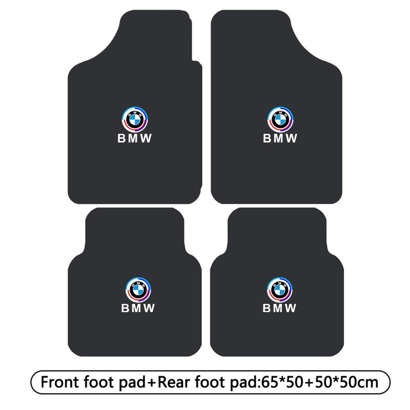 Car Floor Mat Auto Front and Rear Carpet Foot Mats with Rubber Backing For BMW 50TH M3 M4 M5 E39 E46 E60 E90 X1 X3 X5 X7 F10 F20 gzbf35