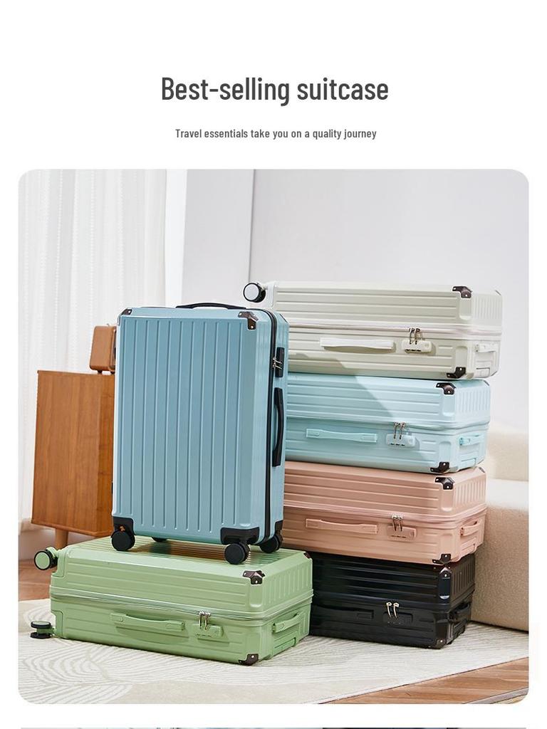 Durable Multifunctional Luggage with Cup Holder, Combination Lock, Rechargeable Features, and Large Capacity for Men and Women