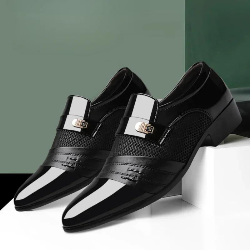 2025 Classic Business Dress Men's Shoes Fashion Party Office Oxford Shoes Men's Le Fu Shoes Zapatos De Cuero Plus Size 47