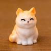 12Pcs Miniature Cat Figurine Mini Simulation Kitten Statue Resin Animal Ornament Microlandscape Dollhouse Car Dashboard Decoration