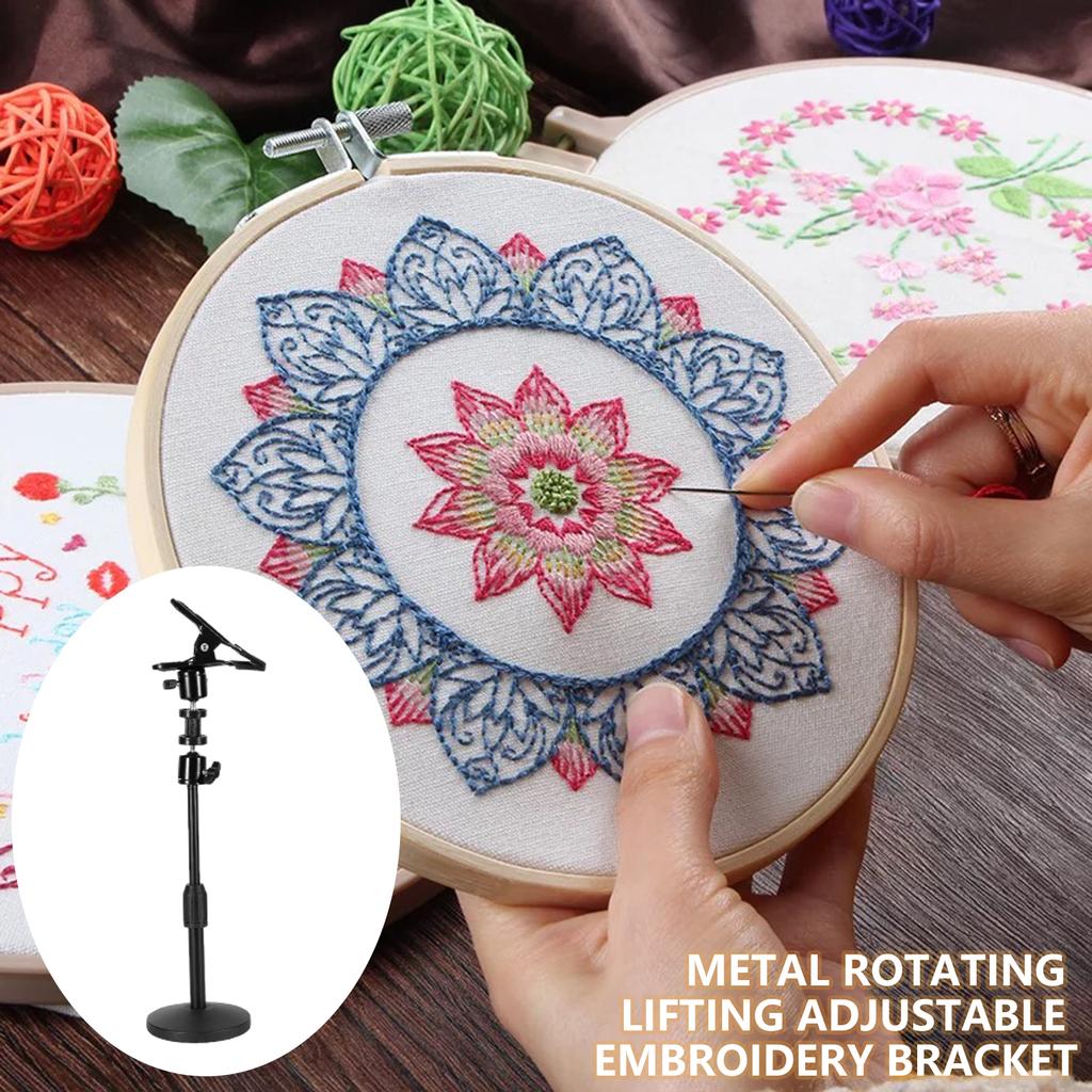 Embroidery Frame Holder Metal Stitching Stand Height Angles Adjustable Embroidery Stand For Hobbyist Stitching Project
