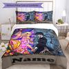 3pcs Custom Name Wednesday Bedding Set Duvet Cover Closure Includes 1 Duvet Cover & 2 Pillowcases, Soft and Comfortable for All Seasons.