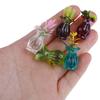 High Quality 5pcs Dollhouse Miniatures 1:12 Colorful Mini Ceramic Pot DIY Handmade Doll House Kitchen Ceramic Decora vase+flower