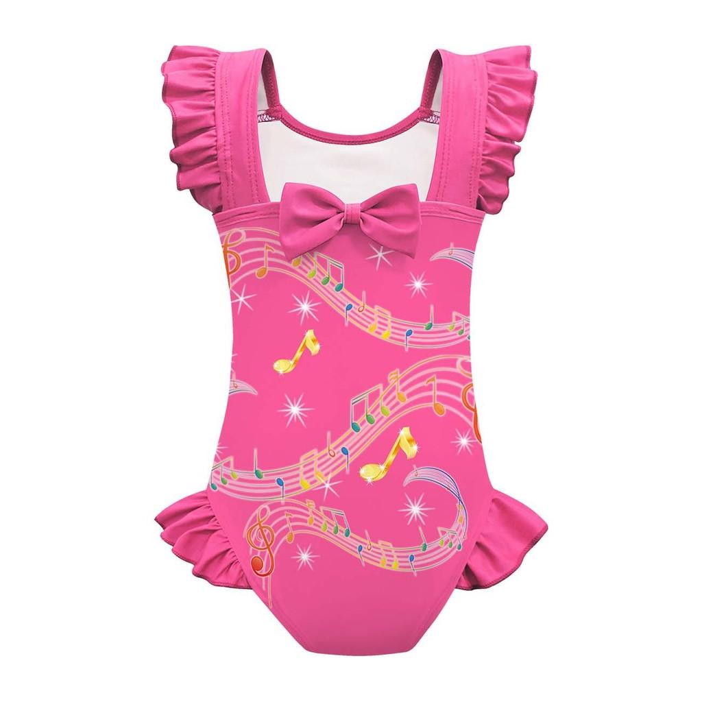Kids Girls Anime Cartoon K-POP Rumi Zoey Mira Print Ruffle Sleeveless One-piece Swimsuit Swimwear