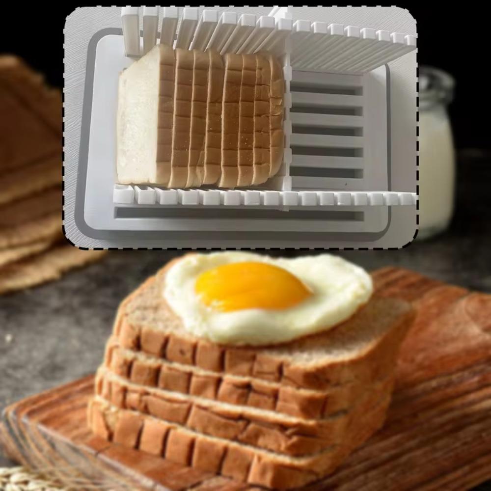 Heat-resisting Bread Slicer With Bread Crumb Tray Bread Slicing Plate Bread Cutting Guide  Loaf