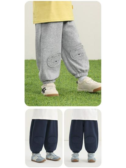 Kaka Panda Children's Spring Casual Pants - Boys' & Girls' Trendy Long Toddler Pants