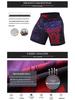 Men's Digital Print Fight Training Shorts for Gym, Jiu-Jitsu, and Sanda
