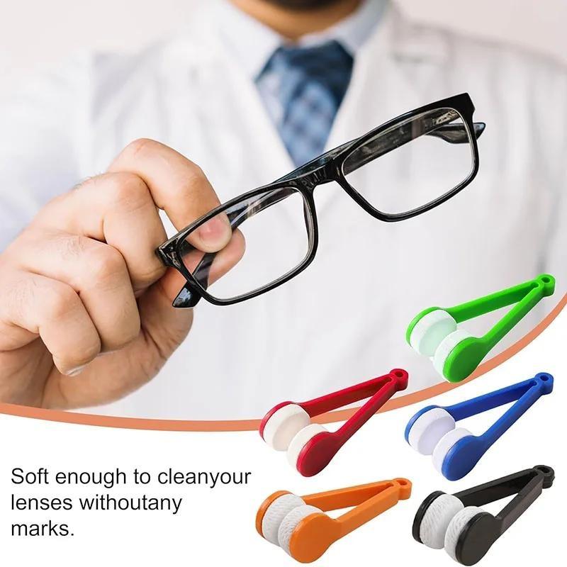 10-1pcs Portable Multifunctional Glasses Cleaning Rub Eyeglass Sunglasses Spectacles Microfiber Cleaning Brushes Wiping Tools