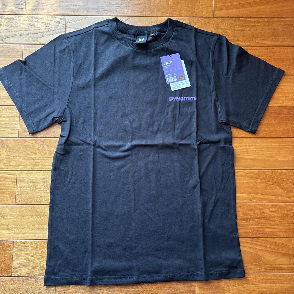 [USED] BTS DYNAMITE T-shirt, size L, black, with tags