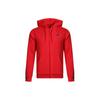 Men's Logo Hooded Zipper Knit Red Jacket GP8604