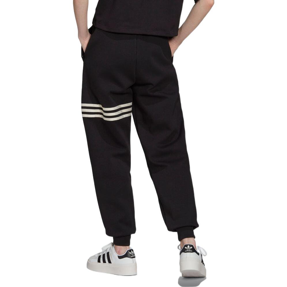 adidas Striped Straight-Leg Track Pants Women Bottoms Black HM1765