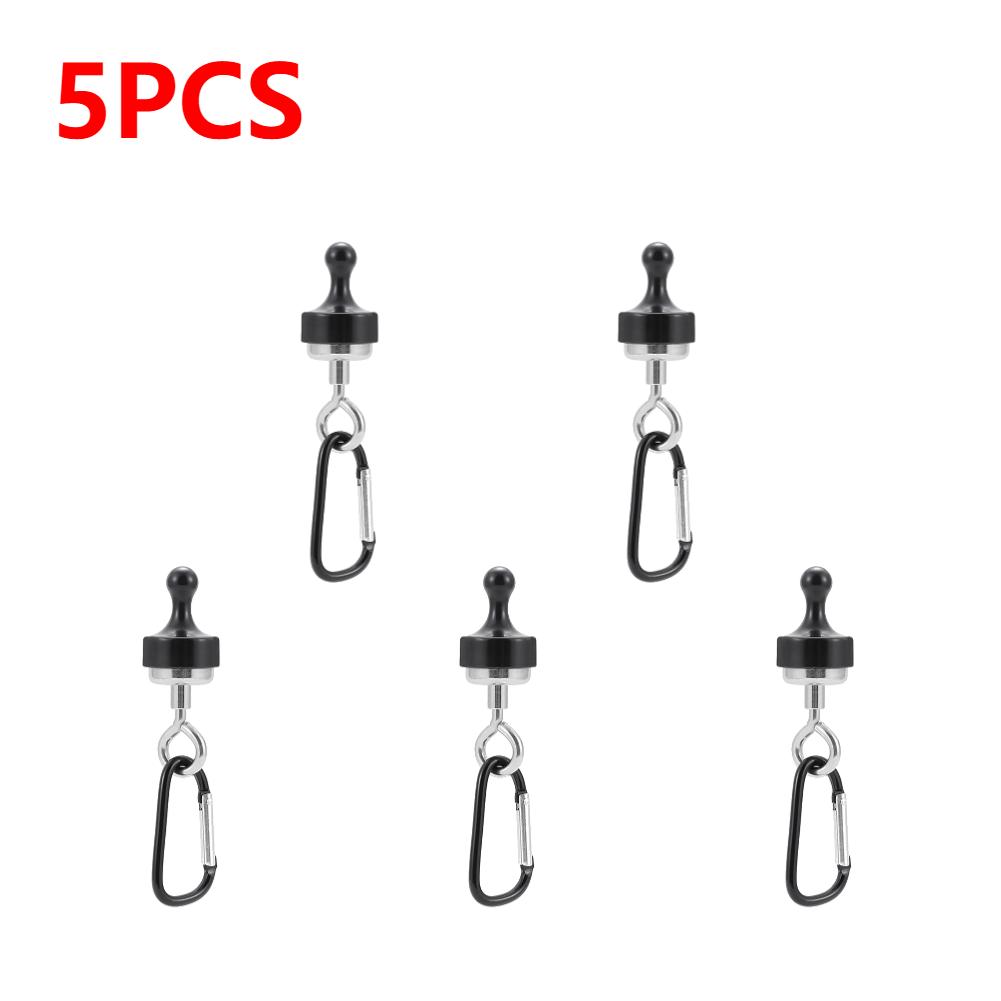 1-20X Outdoor Strong Magnetic Hook Skylight Tent Strong Magnetic Buckle Multi-Purpose Camping Light Hook D Mountaineering Buckle