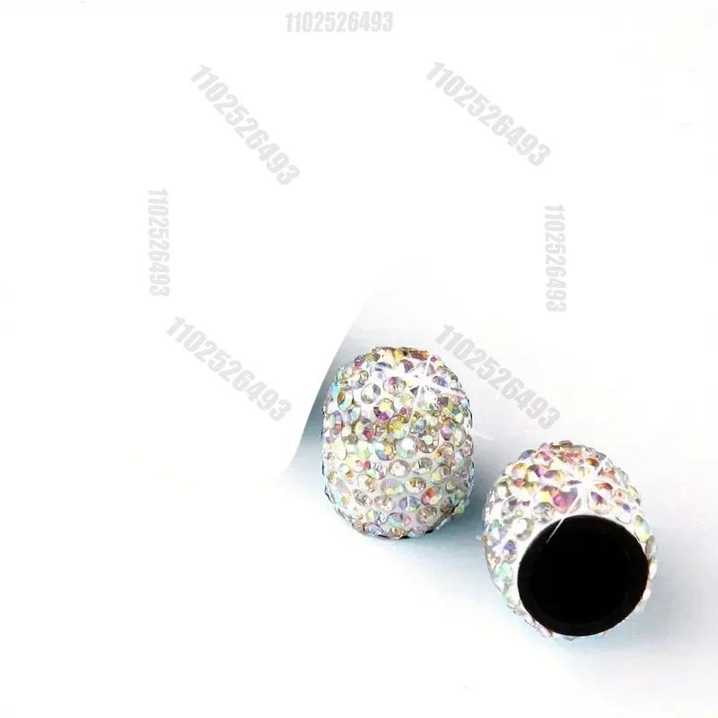 Motorcycle Car Diamond Tire Valve Shining Dust-proof Wheel Valve Cover Vehicle Bling Crystal Valve Cap Car Styling Accessories