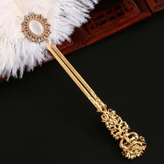 Tanzender Fächer Klassischer Tanz Trainingsfächer mit Hohem Rückprall Simulierte Feder Seidenoberfläche Verdickte Bambusrippen Fächer Hanfu Cheongsam Accessoires