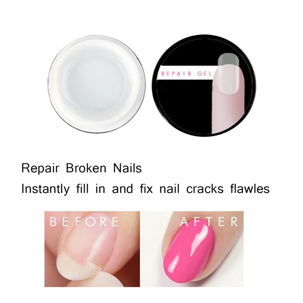 Ongle Cassé Récupération Ongle Fortifiant Ongle Fissures Réparation Ongle Gel Réparateur Instantané Ongle Fissuré