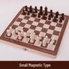 Magnetic Solid Wood Chess Set with Foldable Board - Double Queen Edition, Large Size, Adult & Educational Toy for Kids.