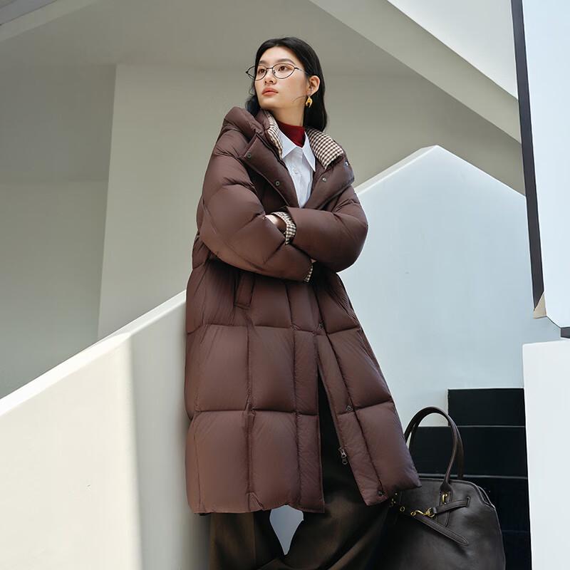 Ailalayi Women's Long Puffer Hooded Down Jacket