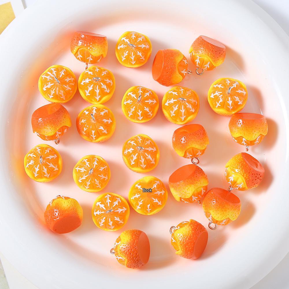 Resin Fruit Miniature DIY Accessories: Earrings, Keychains, Phone Cases, and Bag Pendants