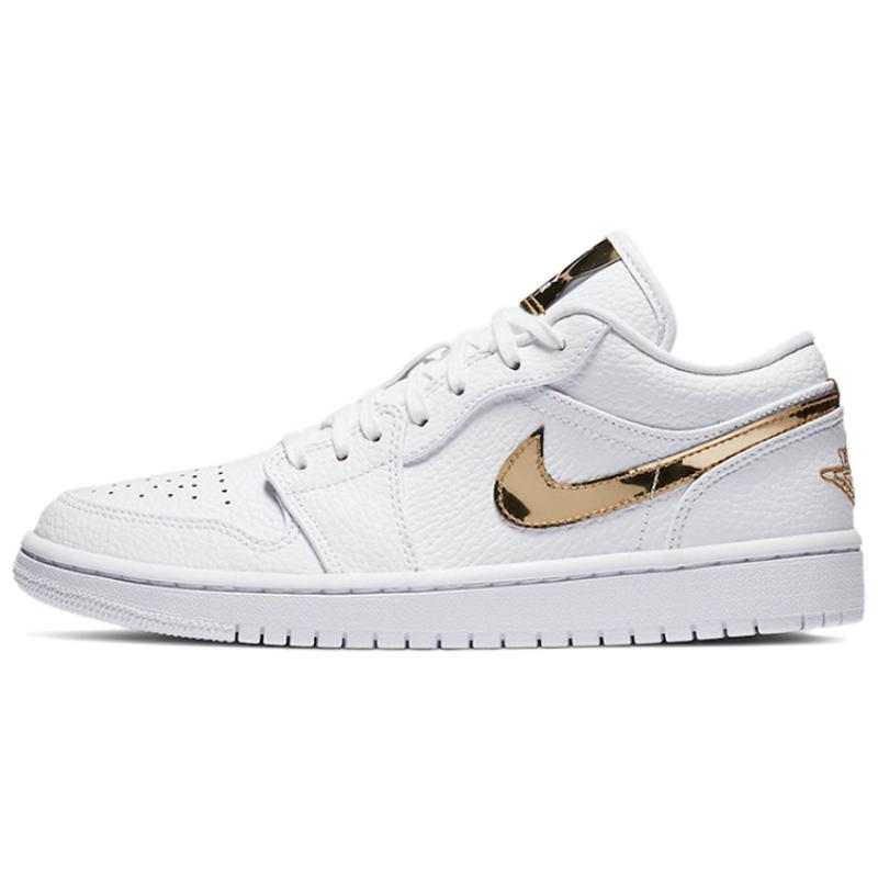 

Женские кроссовки Air Jordan 1 Retro Low White Metallic Gold Jordan CZ4776-100 40.5