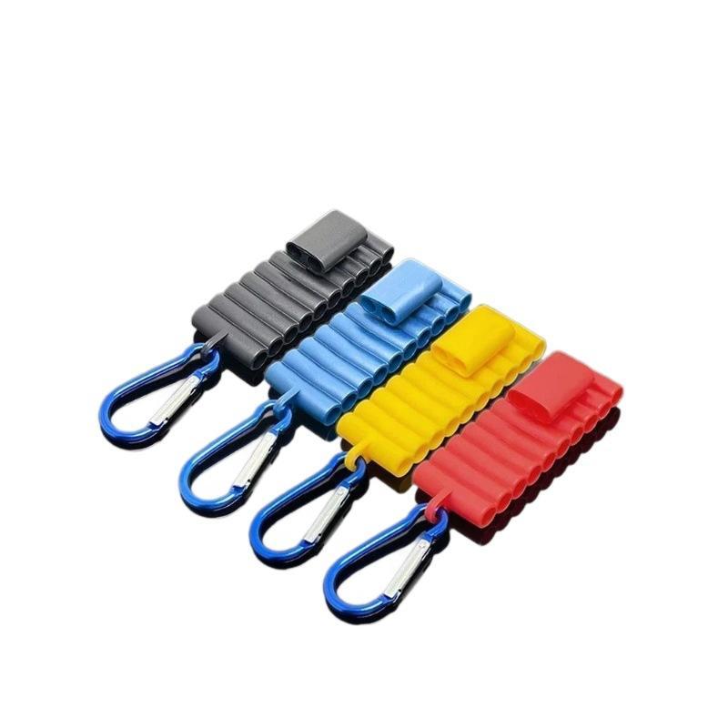 Portable 1/4" Hex Shank Screwdriver Bit Holder 22 Holes Shockproof Storage Case for Construction Site Worker Use