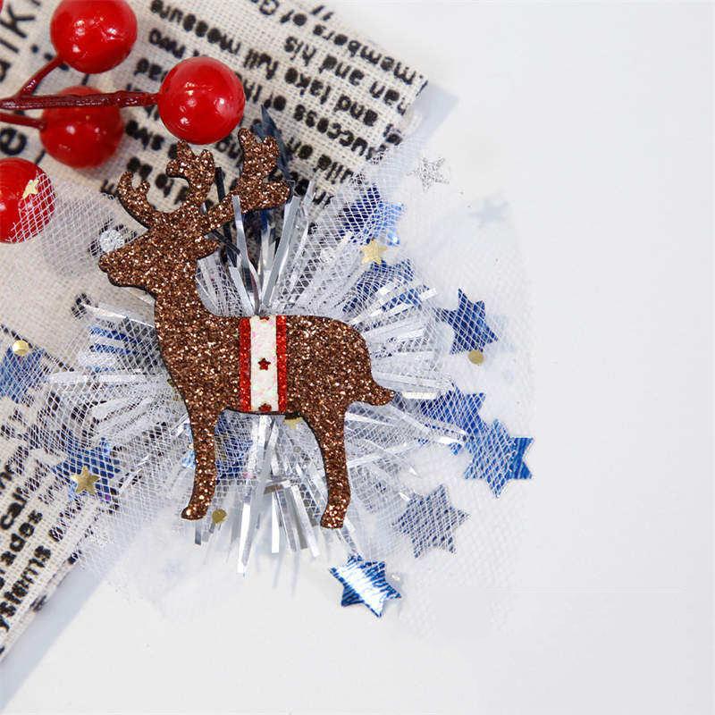 Christmas Hairpin Duckbill Clip Party Decor Elk Snowman Christmas Headdress Children's