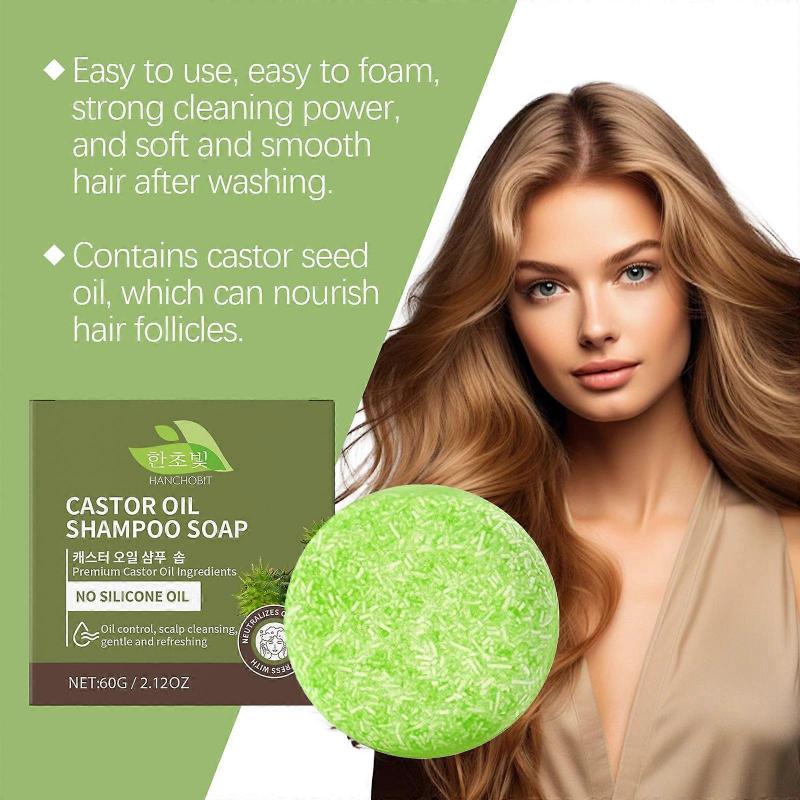 Castor Oil Shampoo Castor Oil Hair Care Soap Gently Cleansing and Nourishing Hair