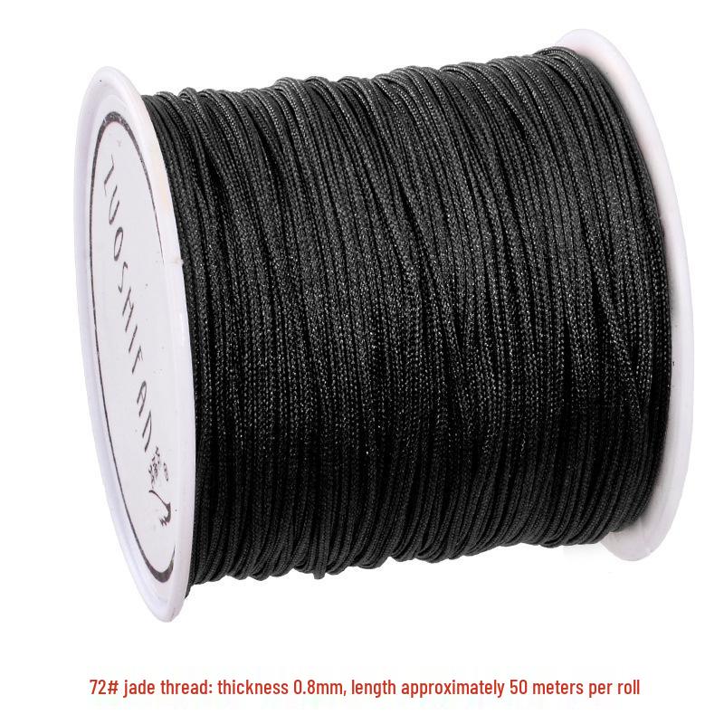

Нефритовая нить №. 72 Красный плетеный шнур для браслетов и ожерелий - Материал для плетения своими руками No. 72 Jade Thread