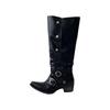 Knight boots for women 2025 Spring and Autumn new item niche long boots retro rivet high top boots for women
