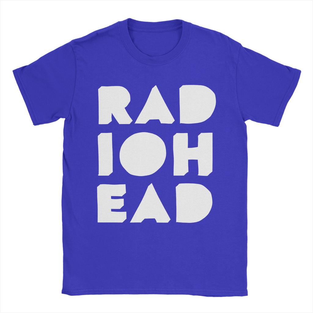 Men's Radiohead  T Shirts  Pure Cotton Clothes Humorous Short Sleeve Crew Neck Tees 6XL T-Shirt