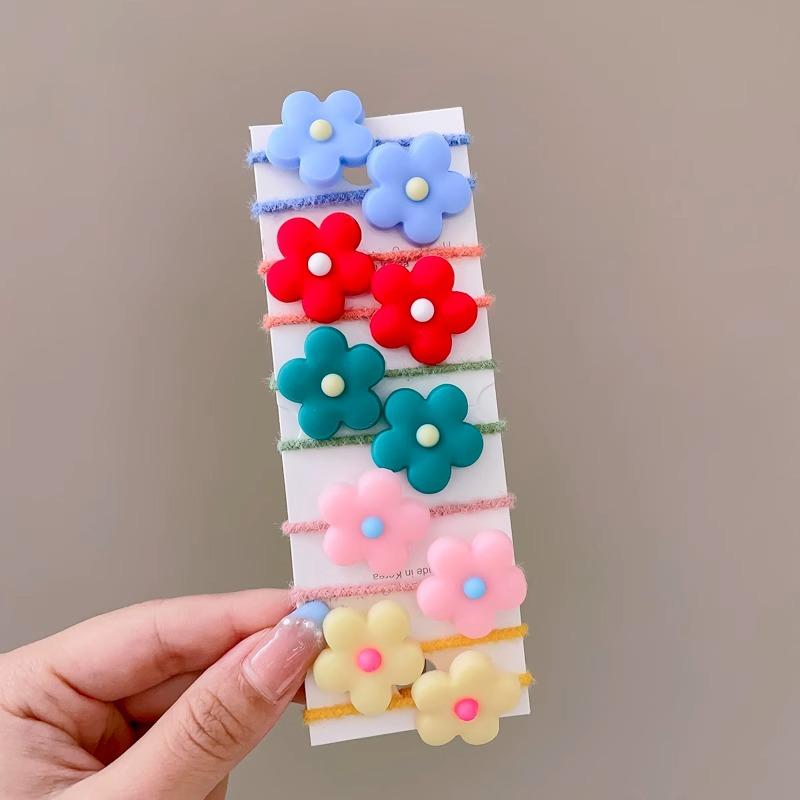 10-30PCS/Set, Cute Cartoon Animals, Hair Bands, Girls, Elastic Rubber Band, Headwear, Hair Accessories
