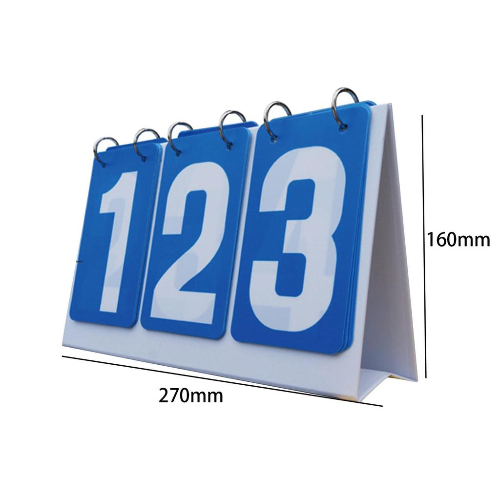 Score Counter Score Keeper Multipurpose Tabletop 3 digits Flip Number Score Board Table Score Flipper for Basketball Baseball