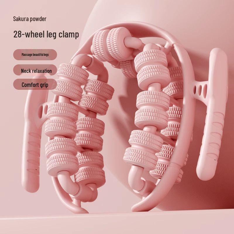 28-Wheel Calf Massager & Leg Slimming Yoga Roller