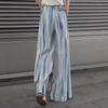 Women's Linen Blend Tie-Dye Wide-Leg Pants