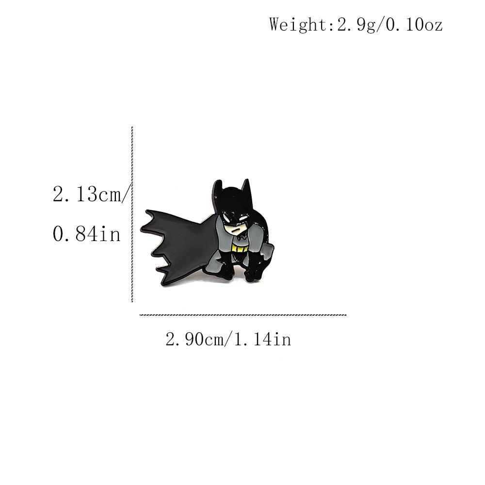 Classic Batman Cartoon Brooch – Superhero Badge and Anime Accessory