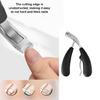 Ergonomic Long Handle Nail Clippers for Seniors,Angled Head Curved Wide Jaw Opening Toenail Clippers for Thick Toenails
