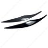 2Pcs ABS Glossy Car Evil Headlight Eyebrows Eyelid 3D Sticker For BMW 3 Series E90 E91 316d 318i 320i 320d 325i 330i 2005-2012