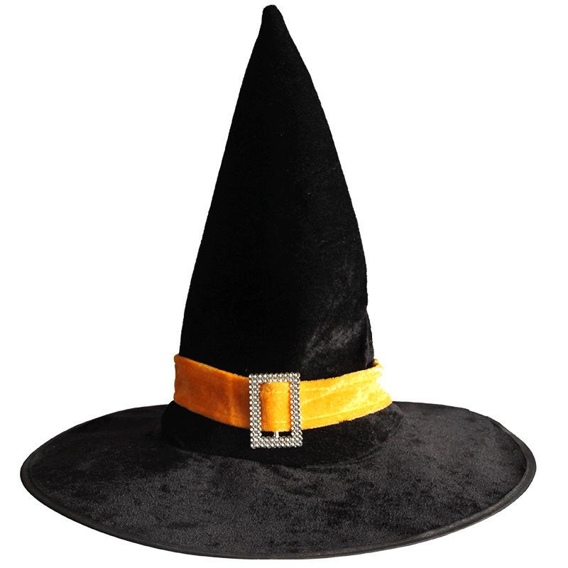 Cross-Border Black Witch Hat for Adults and Kids - Halloween Costume Party Prop