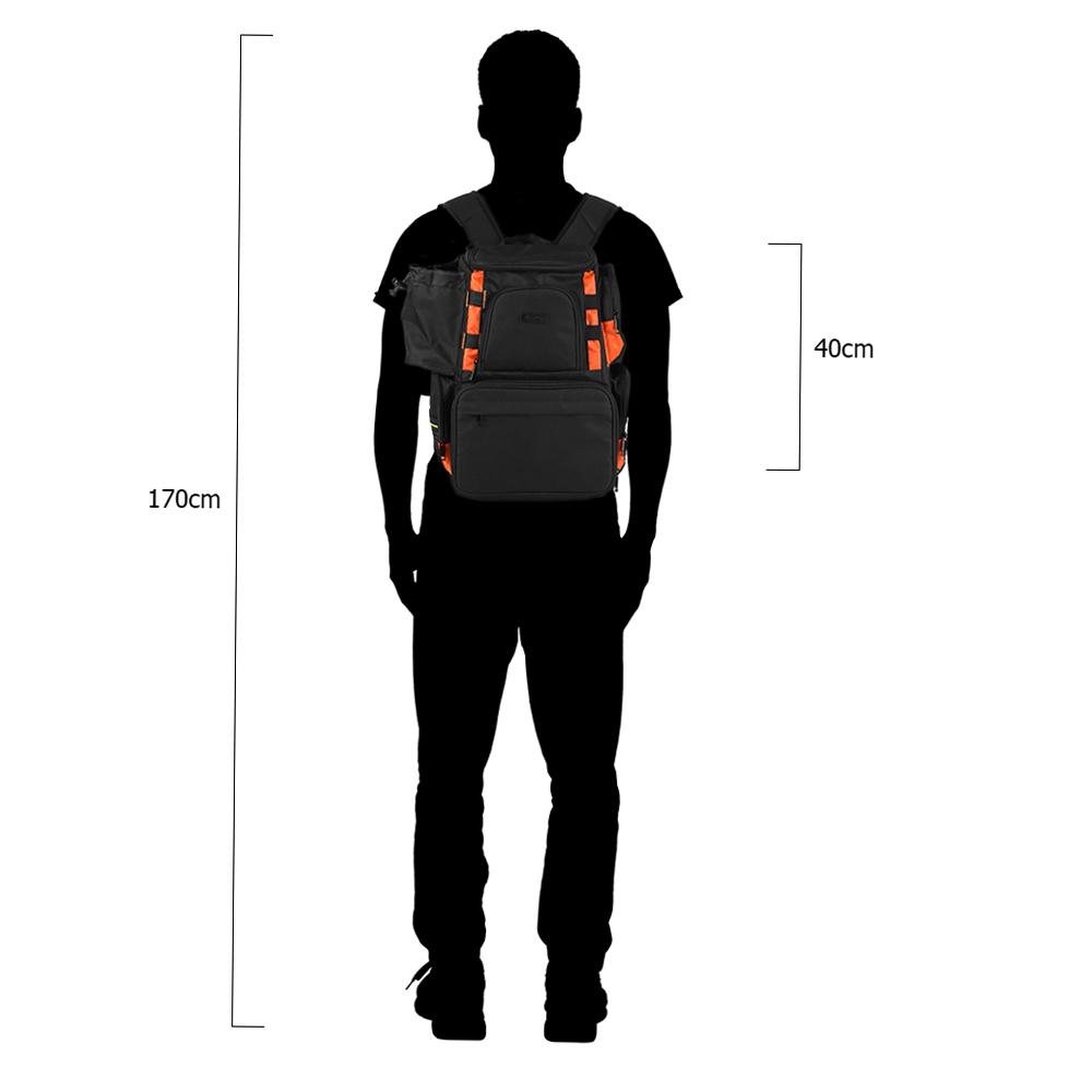 Fiskeprylar Ryggsäck Lixada Fiskeprylar Väska Ryggsäck Fiskedrag Beteslåda Förvaringsväska med 4 Fiskeprylsboxar