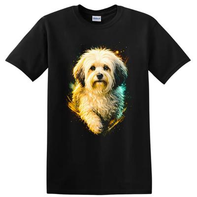 Dog T Shirt Cute Fluffy Pet Design Graphic Tee Cool Animal Lover Gift