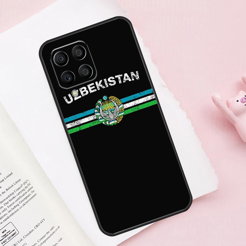 Uzbekistan Flag Coat Of Arms Case For Samsung Galaxy M15 M35 M55 M51 M31 M21 M11 M16 M36 M56 M53 M12 M32 M52 M14 M34 M54