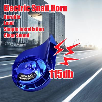 2pcs Universal Loud Car Horn DC 12V  Electric Snail Train Horn Super Loud Waterproof Air Horn for Motorcycle Car Truck SUV Boat