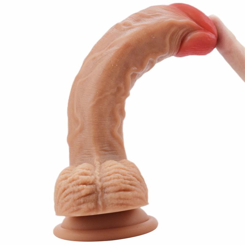 Liquid Silicone Soft Simulation Penis Wearable Pants Suction Cup for Men and Women Manual Dildo Masturbation Sex Tool